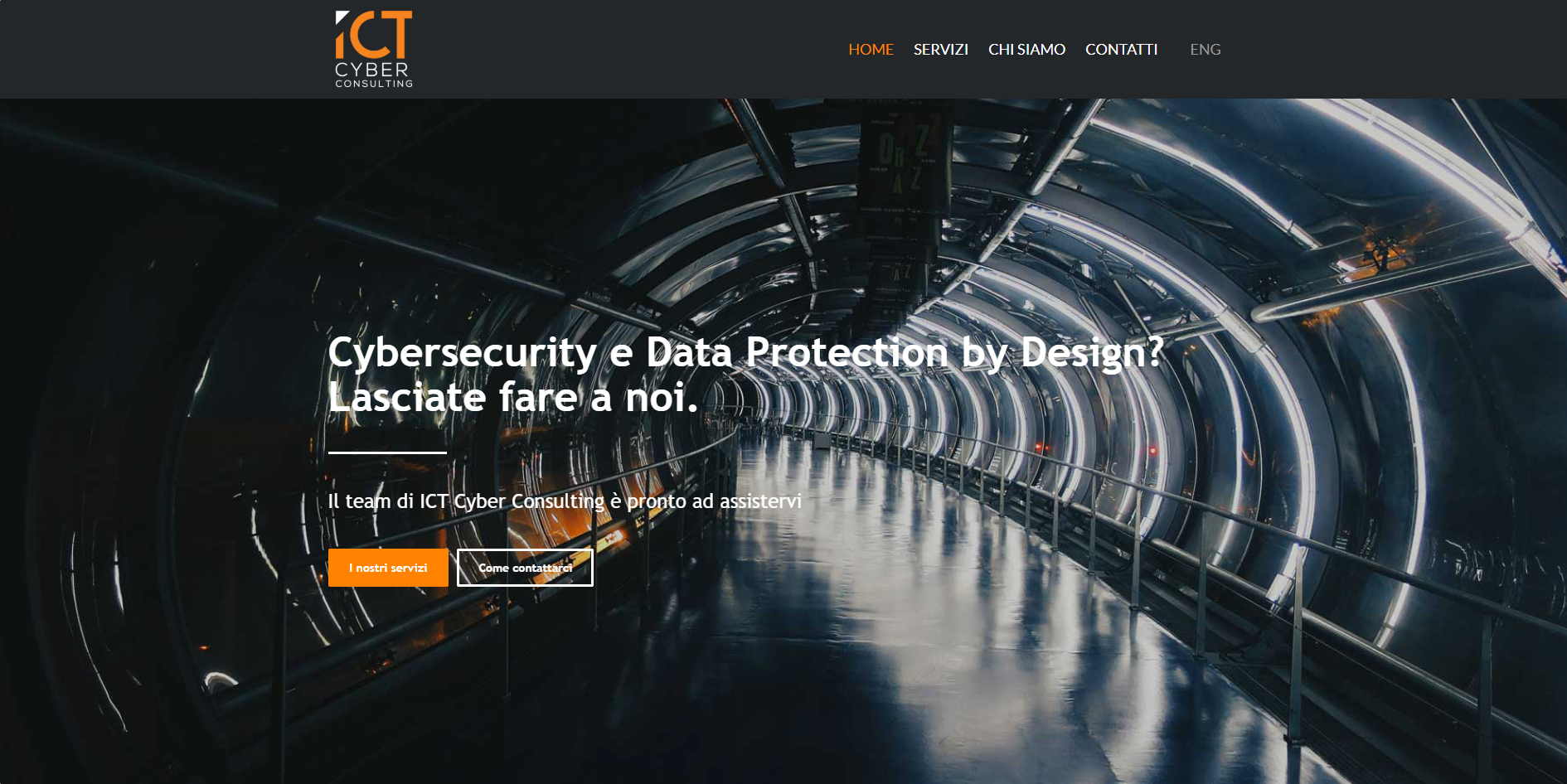 Anteprima del sito ICT Cyber Consulting